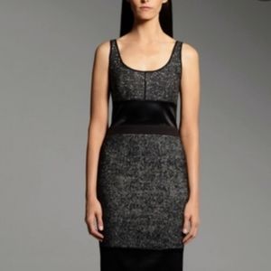 Narciso Rodríguez Design Nation Metallic Tweed Dress, Elegant, Lined, Back Zip